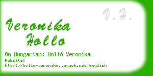 veronika hollo business card